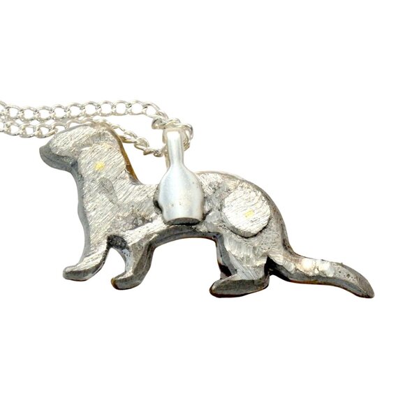 Artisan Albino ferret Necklace 736 - Picture 6 of 10
